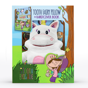 Unicorn Tooth Pillow Sprinkles Hardcover children's book tooth fairy pillow