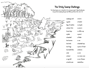 Sticky Swamp search and find challenge